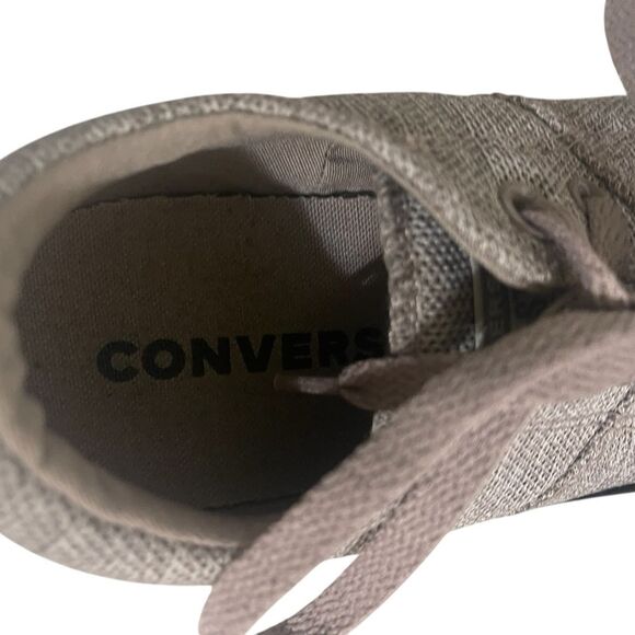 Converse Sneaker Womens 9 All Star Low Top Gray Material Punk Retro 90's Grunge - Picture 9 of 14